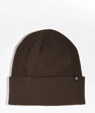 Zine Essential Brown Beanie