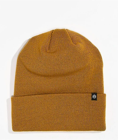 Zine Essential Golden Brown Beanie