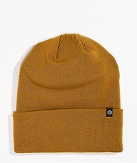 Zine Essential Golden Brown Beanie