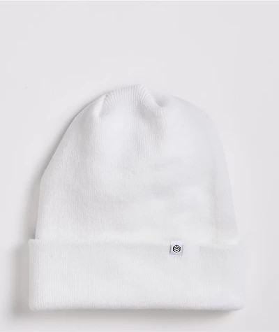 Zine Essential White Beanie