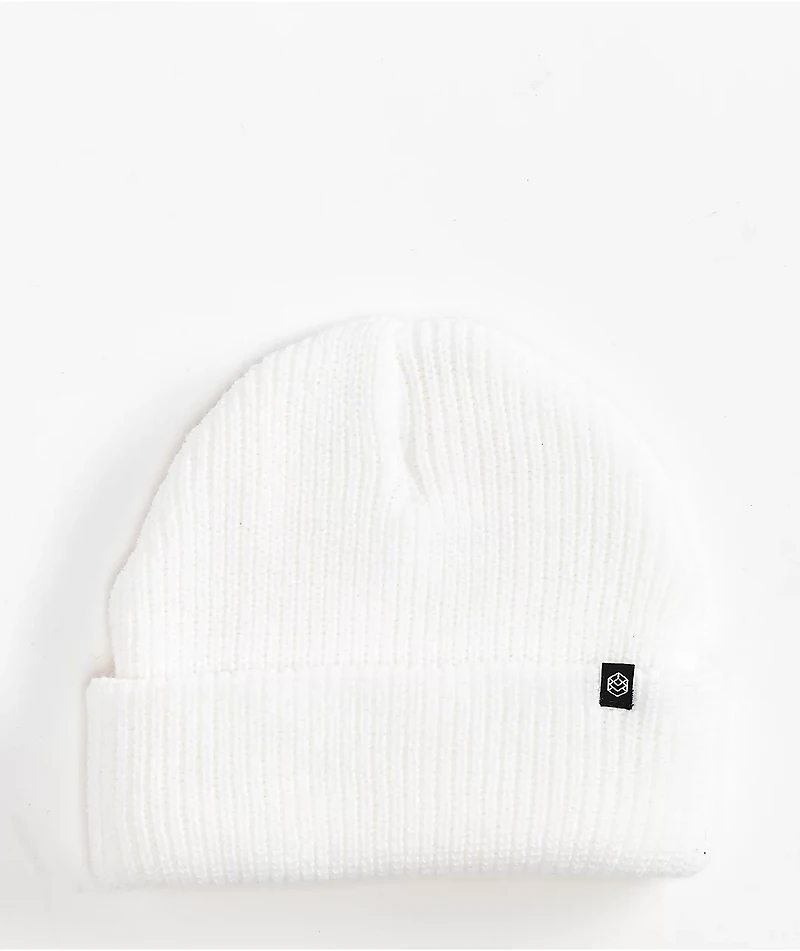 Zine Focus White Beanie