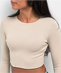Zine Georgie Peyote Long Sleeve Crop T-Shirt