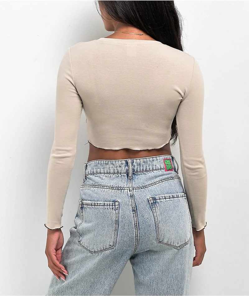 Zine Georgie Peyote Long Sleeve Crop T-Shirt