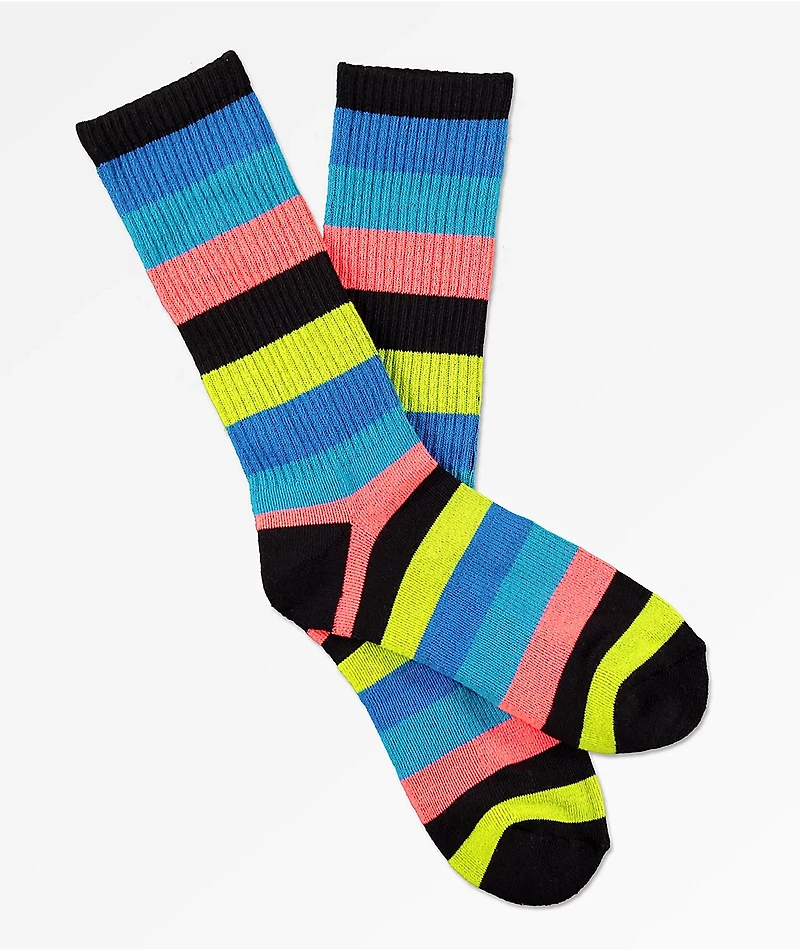 Zine Handjive Electric Blue Crew Socks