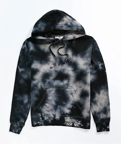 Zine Hunter Black Tie Dye Hoodie