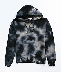 Zine Hunter Black Tie Dye Hoodie