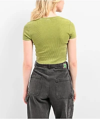 Zine Irina Green Wash Crop T-Shirt