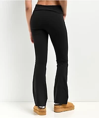 Zine Julia Black Foldover Flare Pants