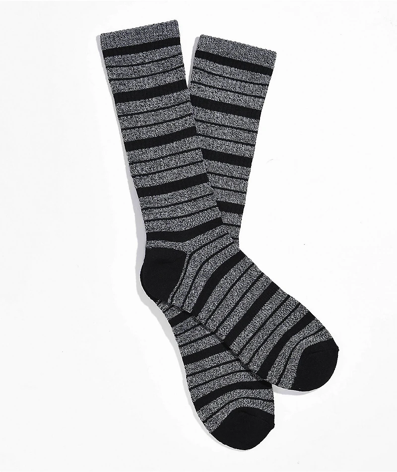 Zine Lizard Black Stripe Crew Socks