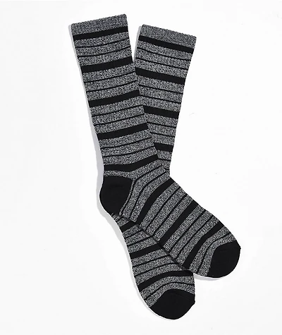 Zine Lizard Black Stripe Crew Socks