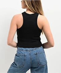 Zine Nimah Black Crop Tank Top
