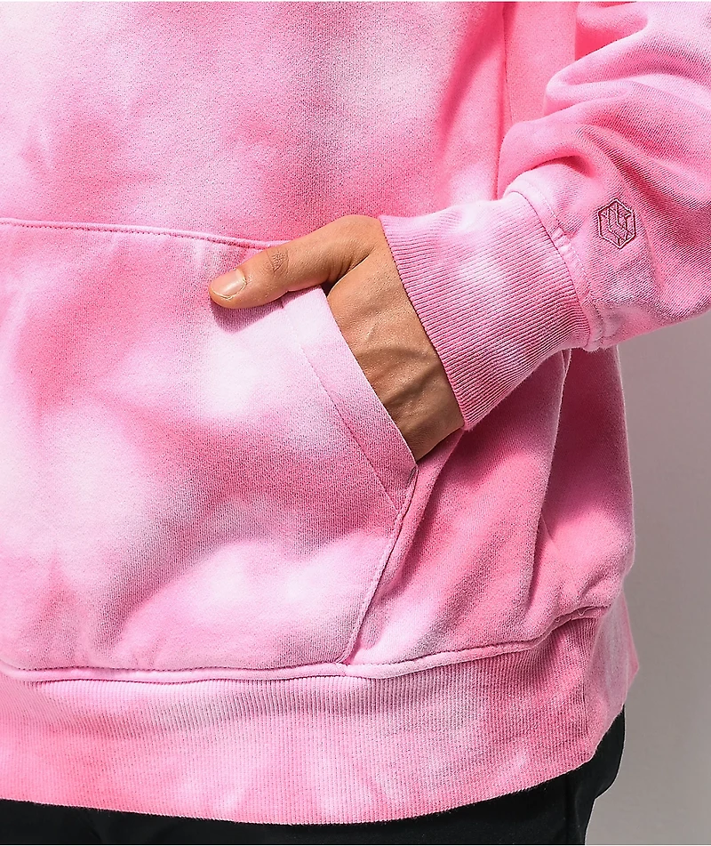 Zine Overcast Pink Dye Wash Hoodie