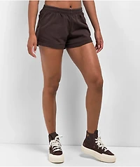 Zine Rachel Dark Brown Sweat Shorts