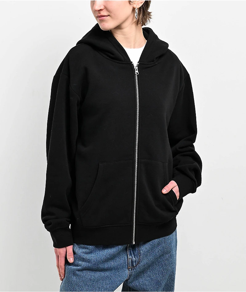 Zine Russo Black Zip Hoodie