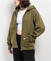 Zine Russo Olive Zip Hoodie