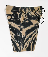 Zine Silas Incense Tan & Black Tie Dye Sweat Shorts