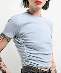 Zine Sinah Blue Fog Side Cinch T-Shirt