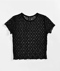 Zine Toulouse Black Lace Top