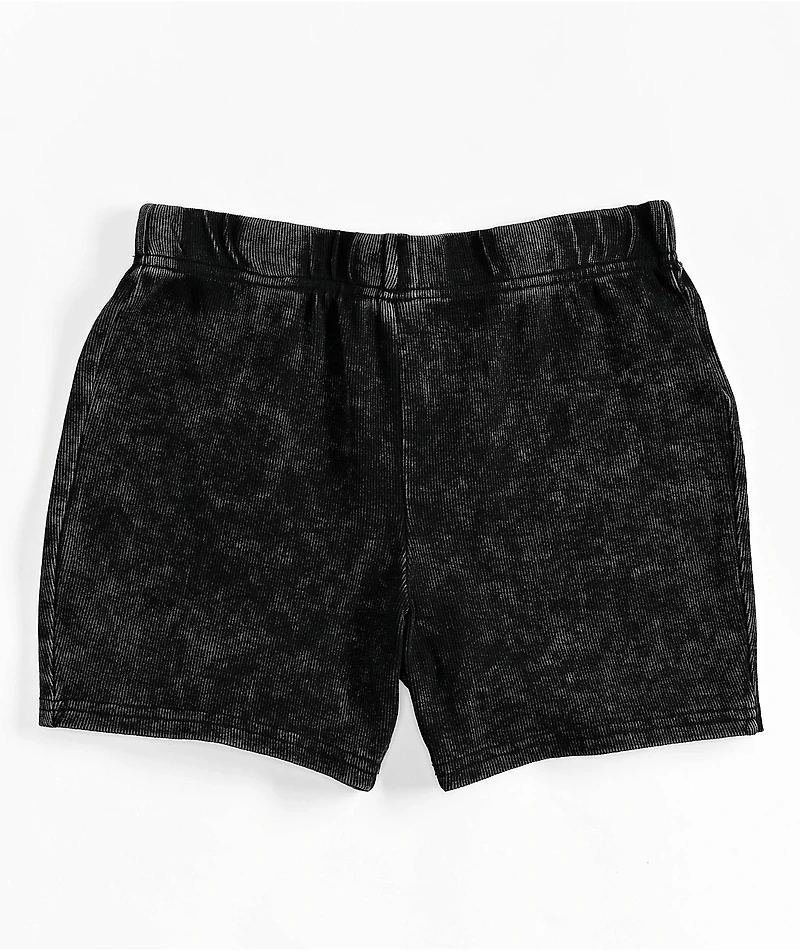 Zine Zora Black Wash Bike Shorts