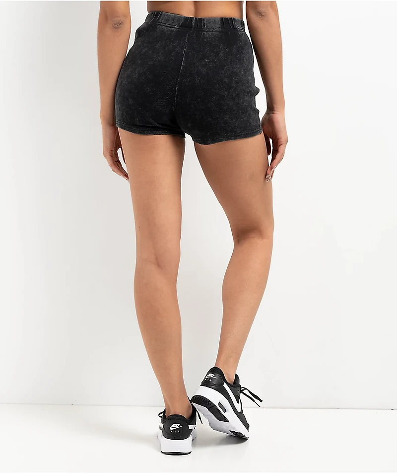 Zine Zora Black Wash Bike Shorts