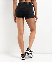 Zine Zora Black Wash Bike Shorts