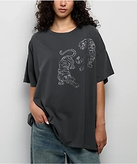 Zutter Glitter Tiger Grey T-Shirt