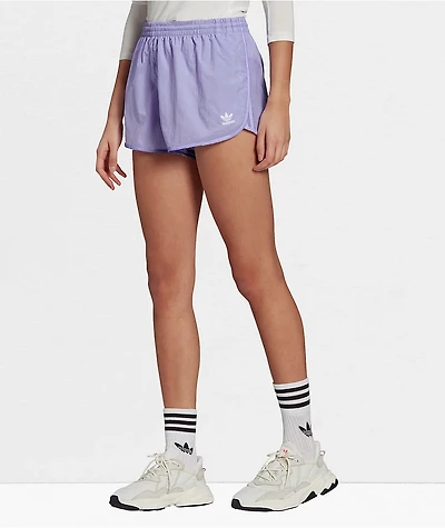 adidas 3-Stripes Light Purple Track Shorts