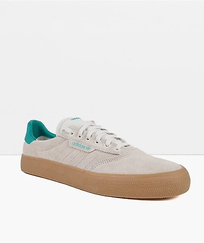 adidas 3MC Chalk White, Green & Gum Shoes