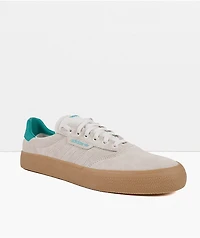 adidas 3MC Chalk White, Green & Gum Shoes