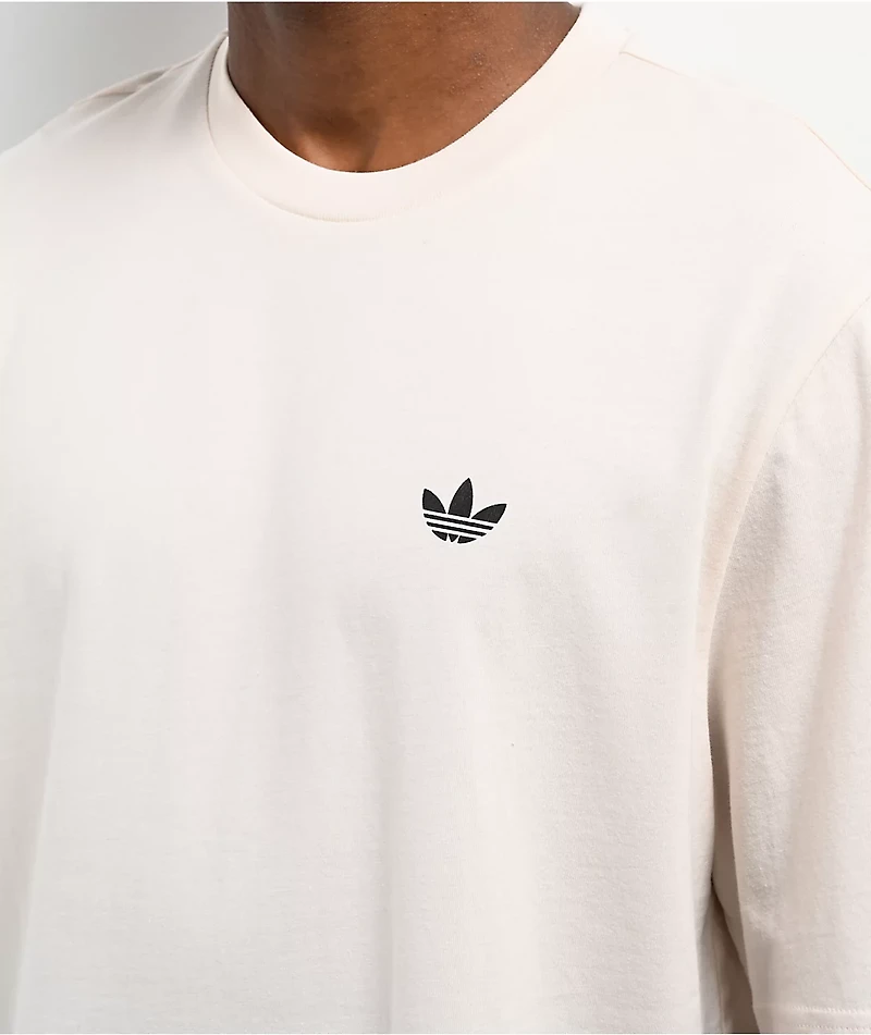 adidas 4.0 Logo Natural Beige T-Shirt
