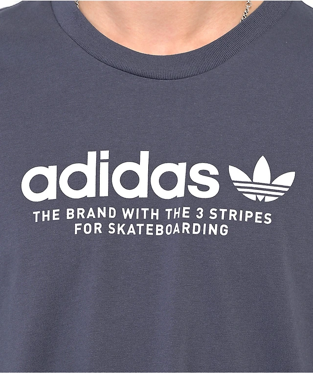 Adidas Logo Navy Long Sleeve T-Shirt at Foxvalley Mall in