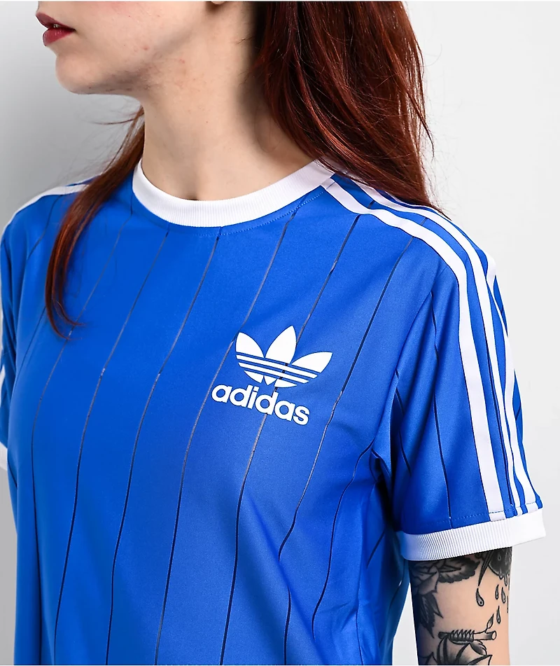 adidas Adicolor 3-Stripes Pinstripe Blue T-Shirt