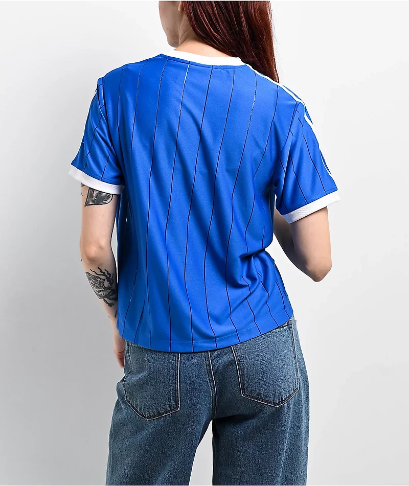 adidas Adicolor 3-Stripes Pinstripe Blue T-Shirt