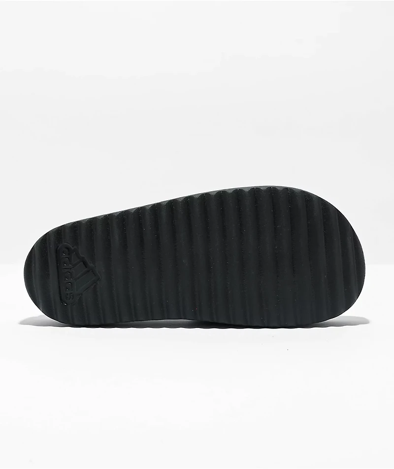 adidas Adilette Black Platform Slide Sandals