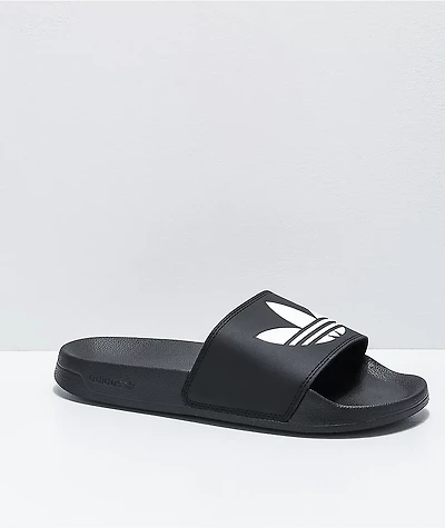 adidas Adilette Lite Black & White Slide Sandals