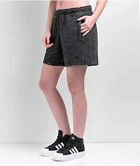 adidas All SZN Black Mineral Wash Sweat Shorts