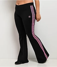 adidas Black & Pink Flare Leggings