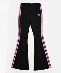adidas Black & Pink Flare Leggings