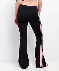 adidas Black & Pink Flare Leggings