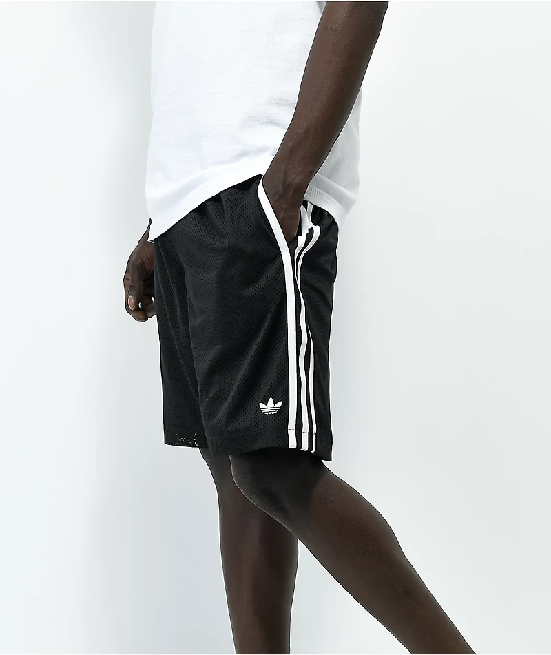 adidas Black Mesh Skate Shorts