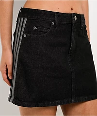 adidas Black Wash Denim Mini Skirt