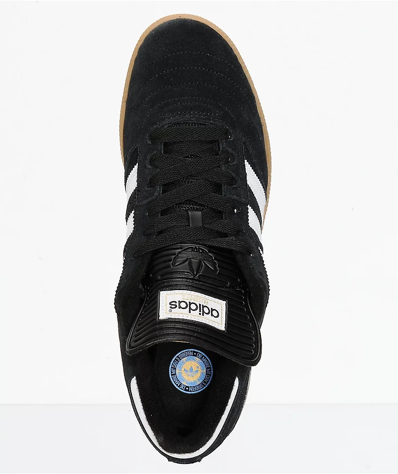 adidas Busenitz Black, White, & Gum Shoes