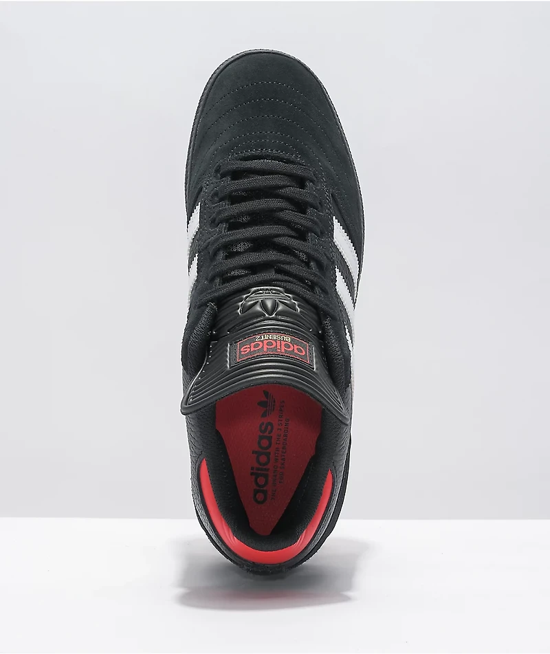 adidas Busenitz Black, White & Red Shoes