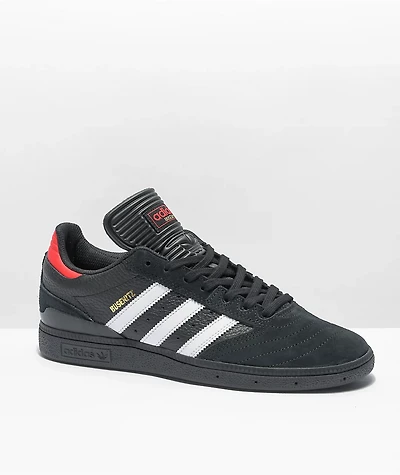 adidas Busenitz Black, White & Red Shoes