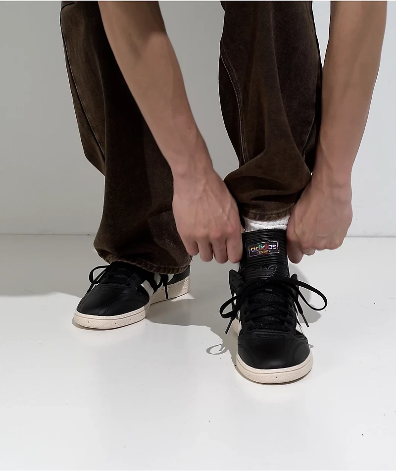 adidas Busenitz Black & White Skate Shoes