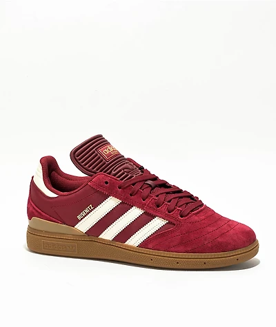 adidas Busenitz Burgundy & Gum Skate Shoes