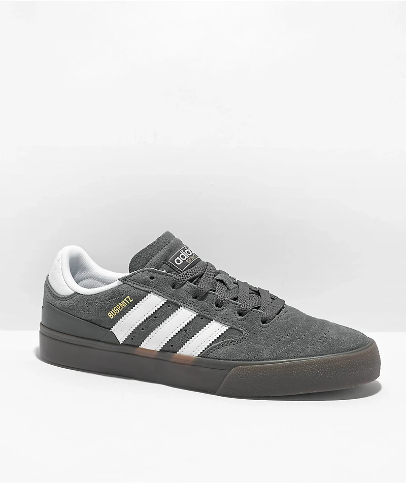 adidas Busenitz Vulc II Dark Grey & Gum Shoes