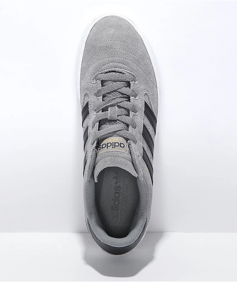 adidas Busenitz Vulc II Grey, Black, & White Shoes