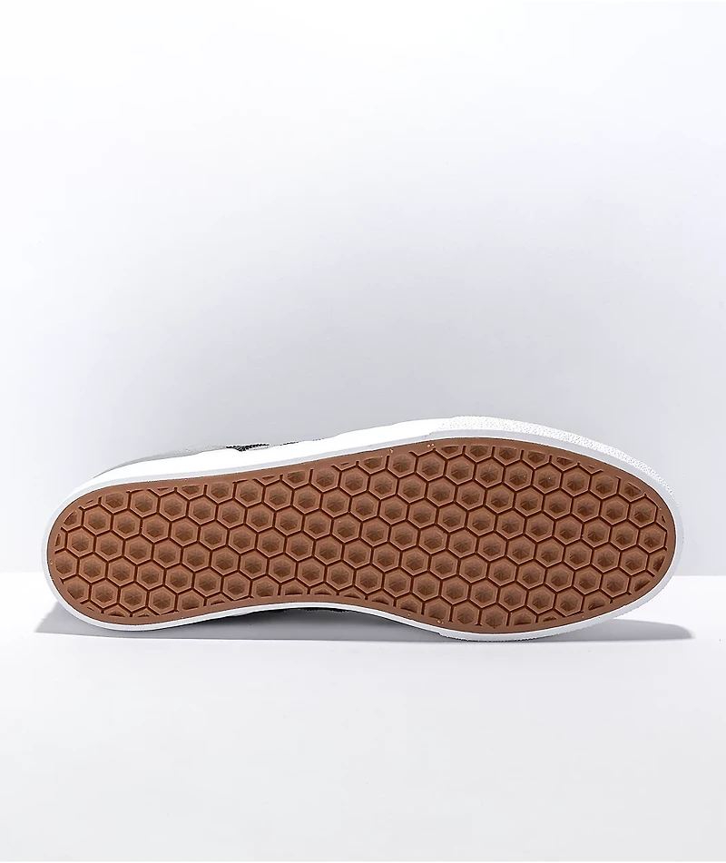 adidas Busenitz Vulc II Grey, Black, & White Shoes