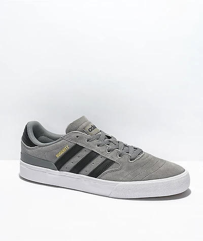 adidas Busenitz Vulc II Grey, Black, & White Shoes